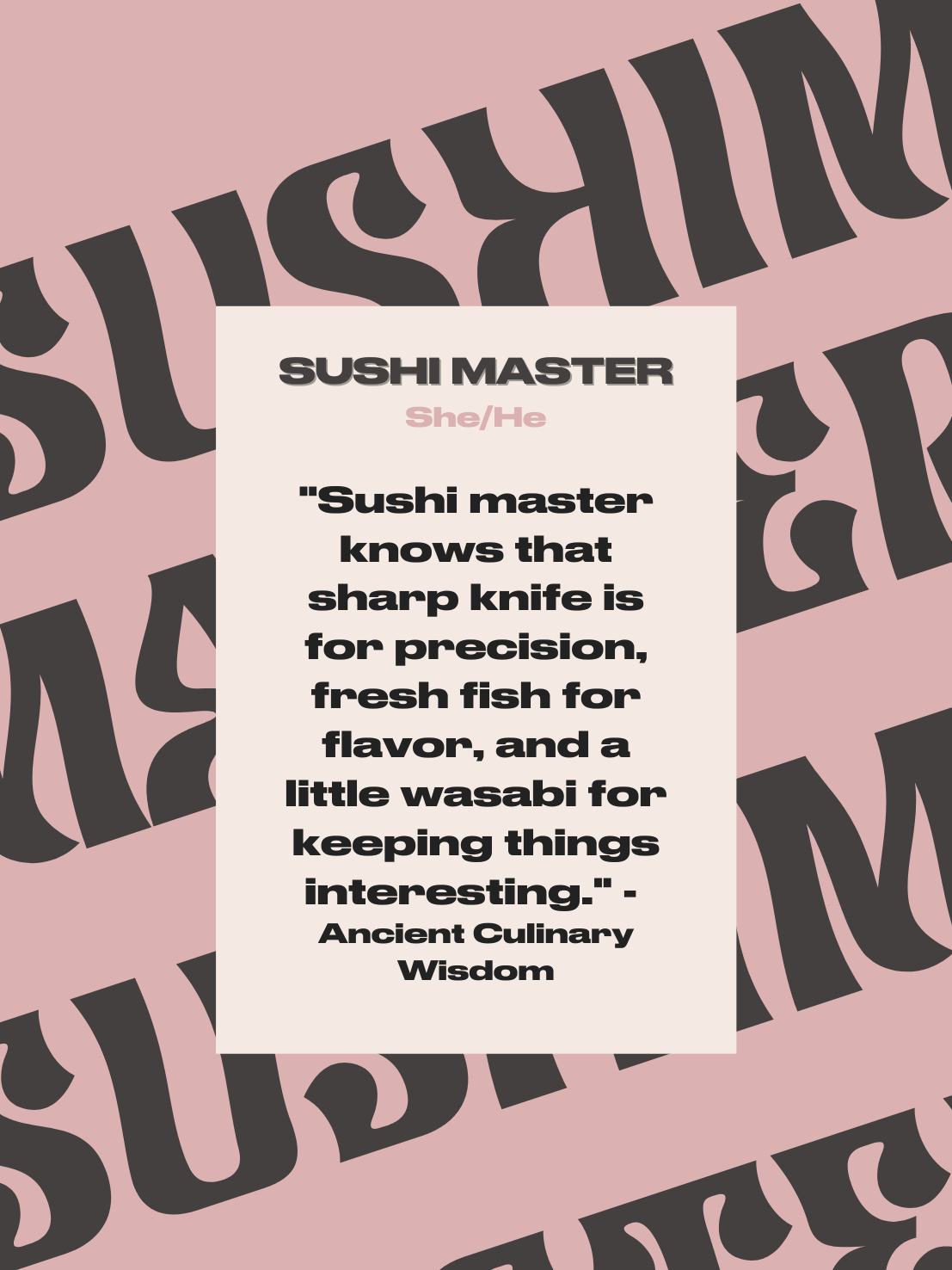 SUSHI MASTER