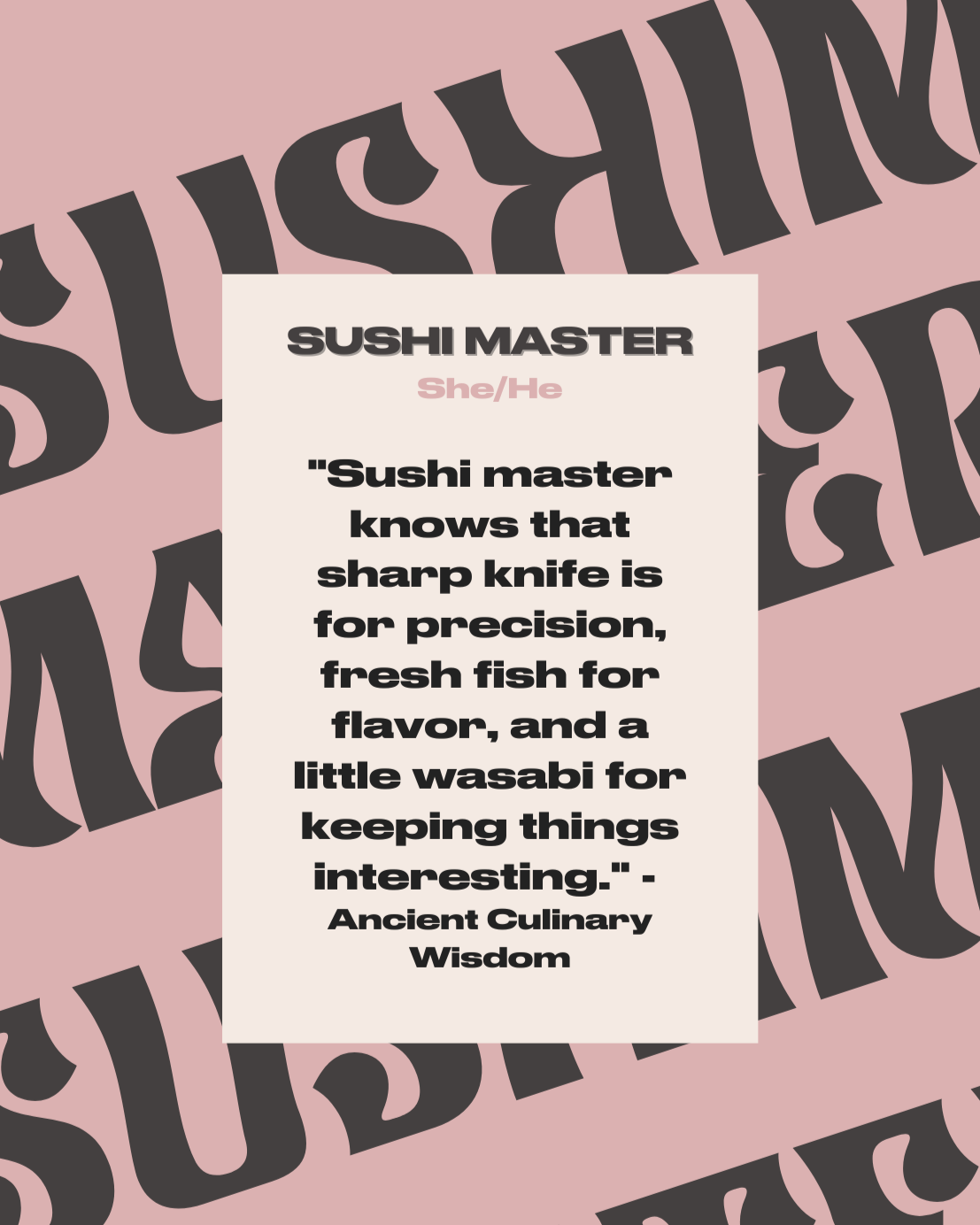 SUSHI MASTER