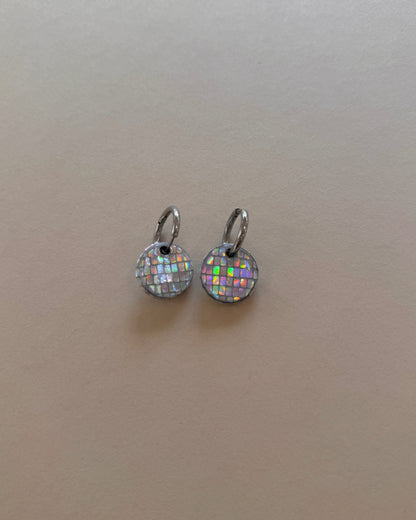Handmade kolczyki disco 